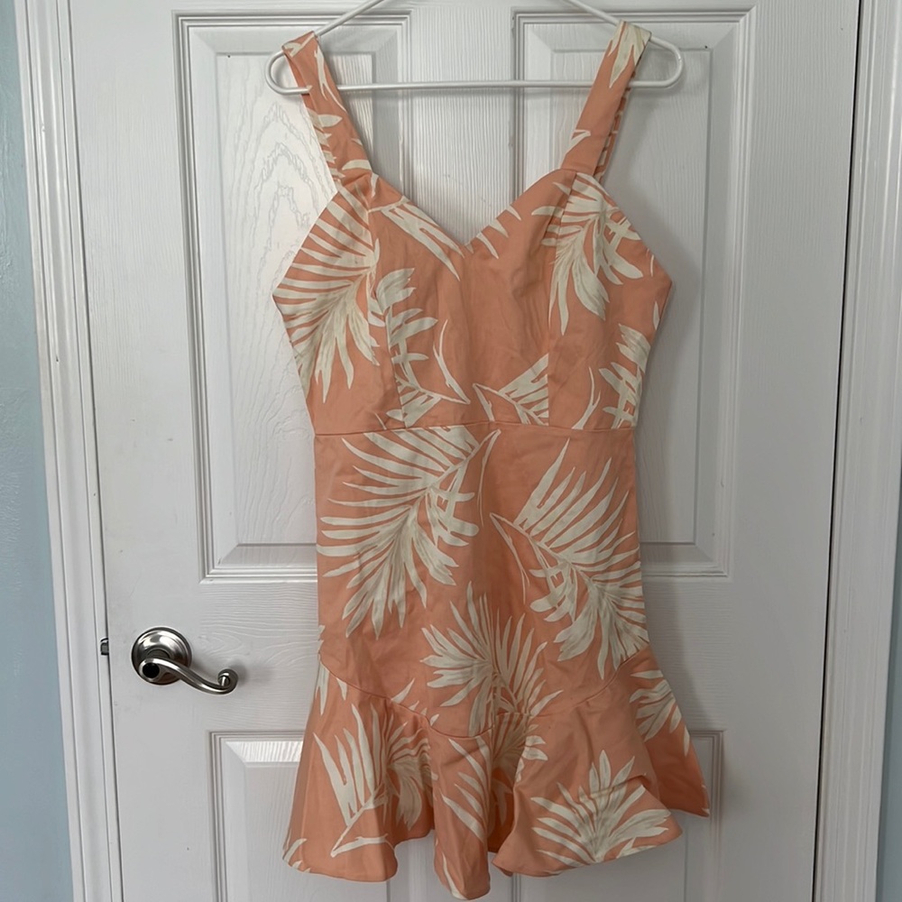 Never been worn, Large, pink and cream dress